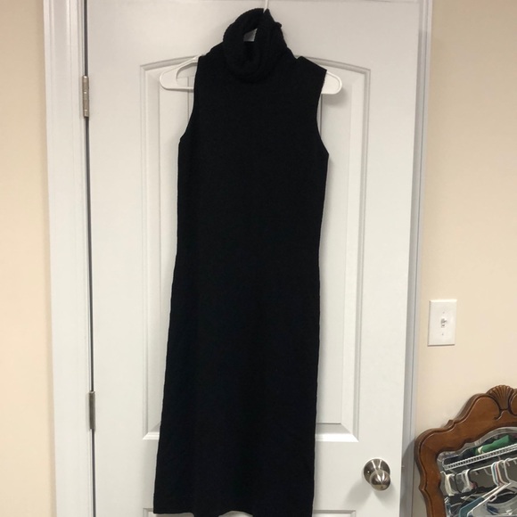 black sleeveless turtleneck dress Sleeveless Turtleneck Dress main image 0
